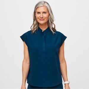 Figs Deep Reef Rafaela Oversized Scrub Top XS